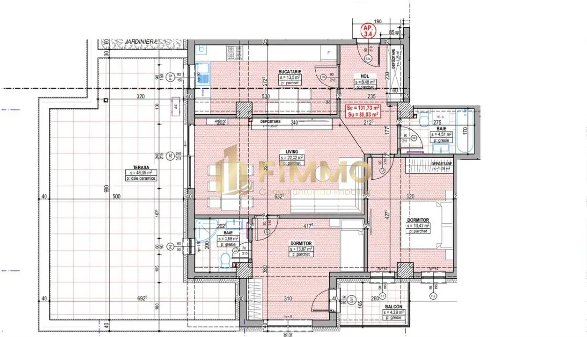 Penthouse | 102mp | Terasa 48,3mp | Traian Vuia | ID:1158 - foto 1