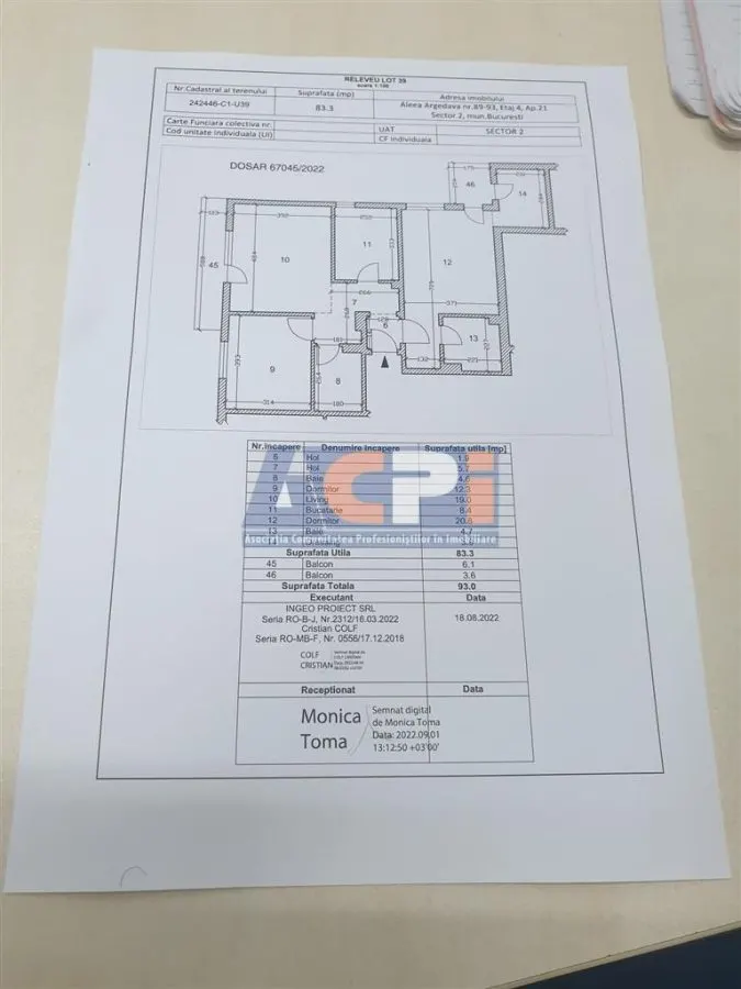 Apartament 3 Camere cu Priveliste Mirifica in Fundeni! - foto 22
