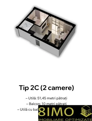 Apartamente 2 camere ultracentral Falticeni – Vesta Central Bloc 2 – de la 69.458 e + TVA - foto 1