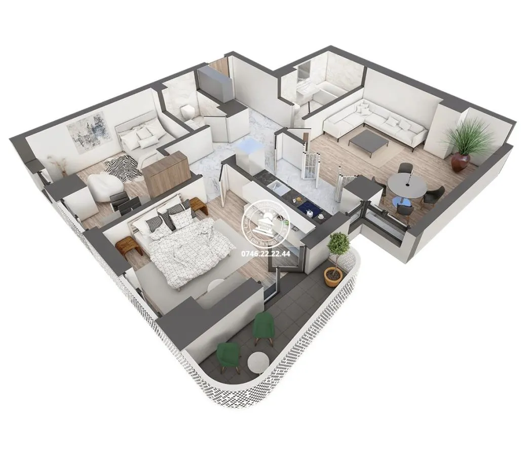 Apartament Nou 3 camere  de vanzare  Galata, - foto 1