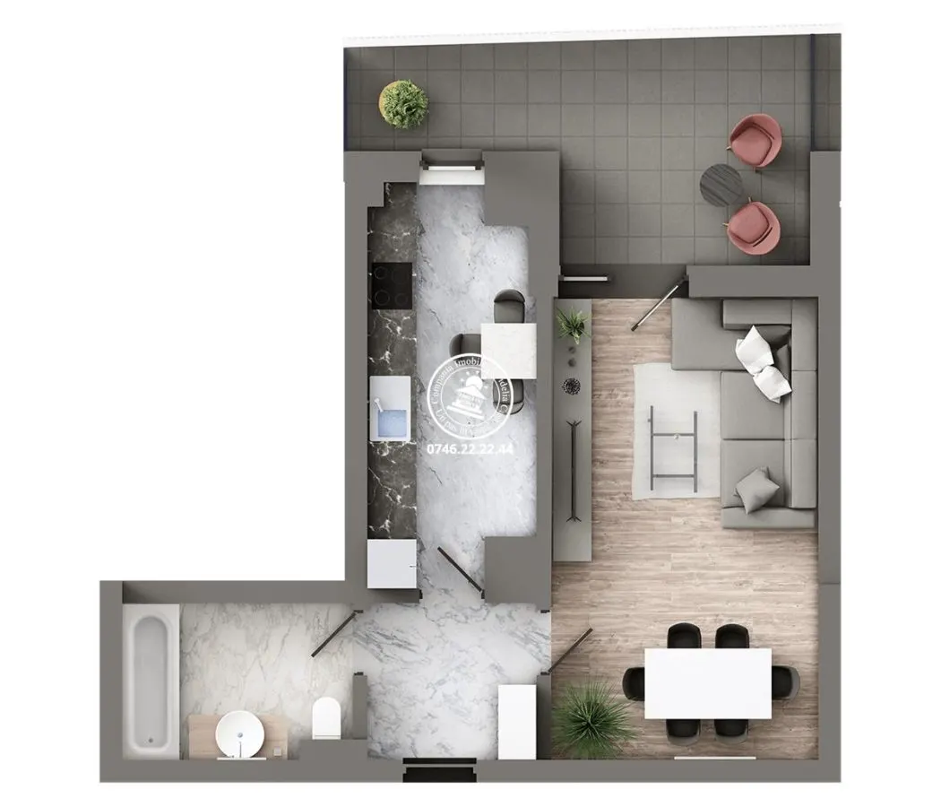 Apartament Nou 1 camere  de vanzare  Galata, - foto 1