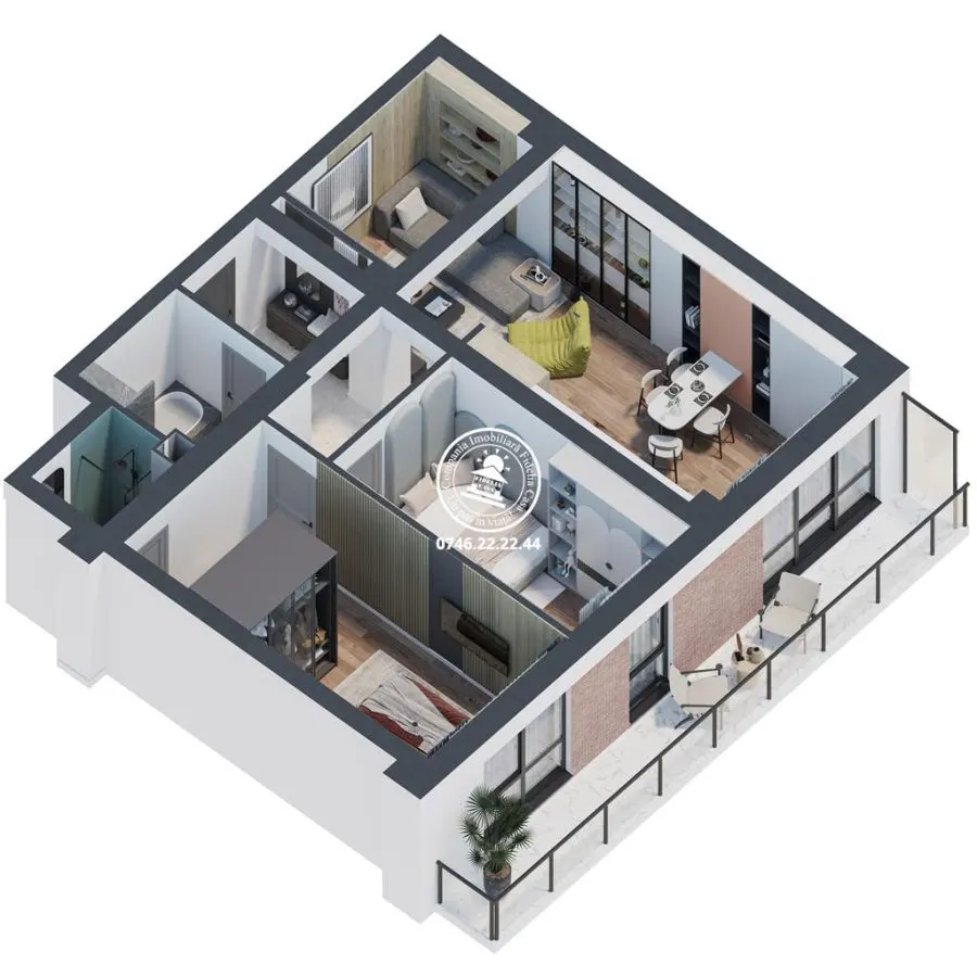Apartament Nou 3 camere  de vanzare  Galata, - foto 4