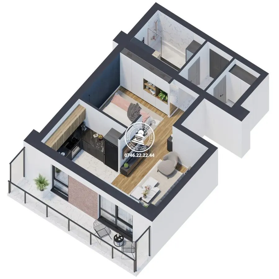 Apartament Nou 1 camere  de vanzare  Galata, - foto 3