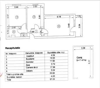 Apartament 2 camere  de vanzare  Gara, - foto 2