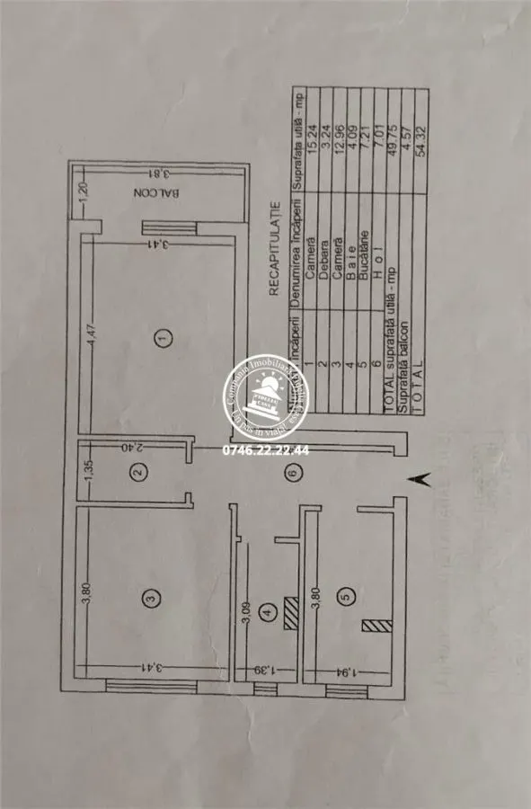 Apartament 2 camere  de vanzare  Gara, - foto 6