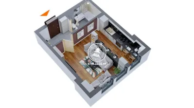 Apartament Nou 1 camere  de vanzare  Dacia, - foto 8