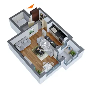 Apartament 1 camera  de vanzare  Dacia, - foto 11