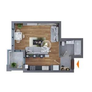Apartament 1 camera  de vanzare  Dacia, - foto 12