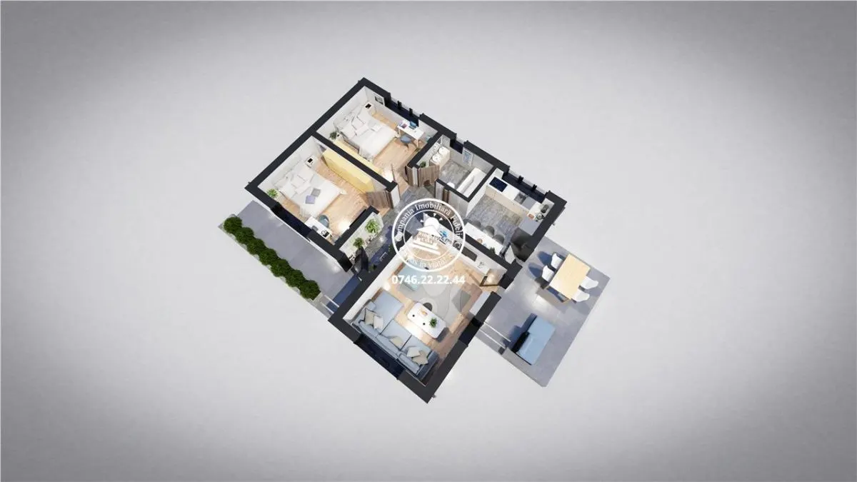 Casa cu 3 camere, 400mp, de vanzare in Miroslava-Ciurbesti - foto 17