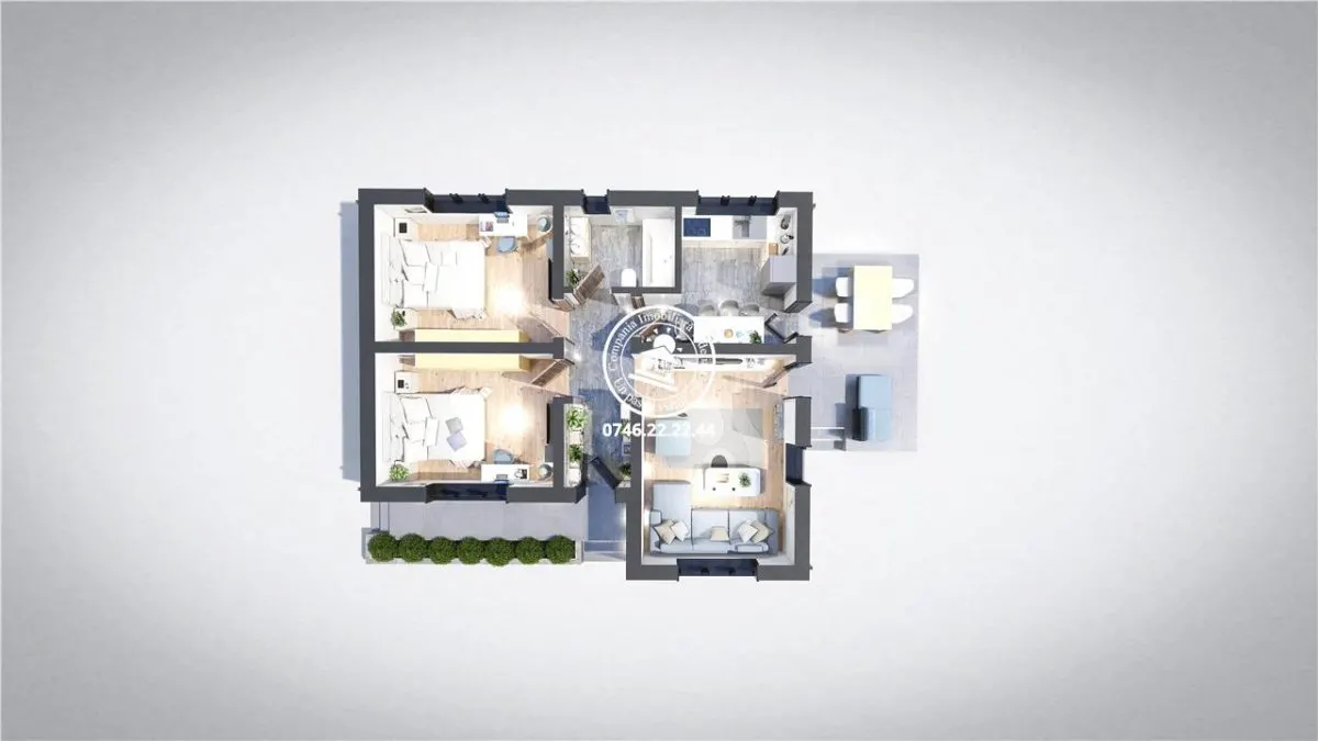 Casa cu 3 camere, 400mp, de vanzare in Miroslava-Ciurbesti - foto 21