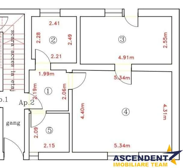 Apartament la casa, curte , loc parcare, Central, Brasov - foto 8