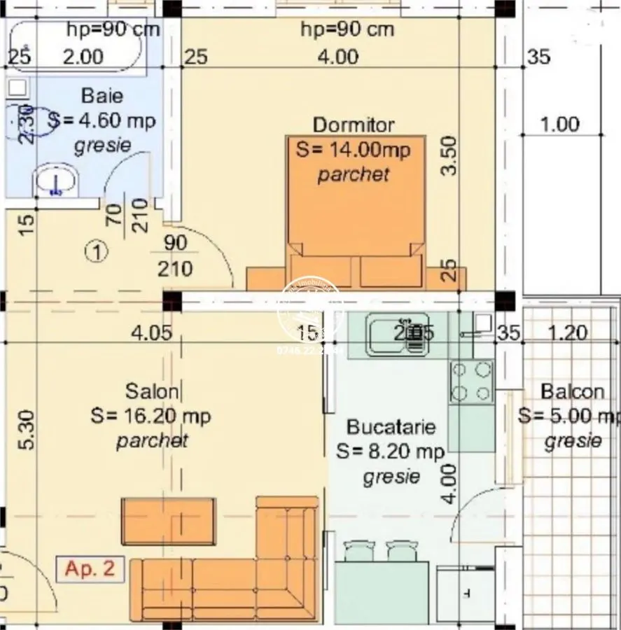 Apartament 2 camere  de vanzare  Valea Lupului, - foto 5