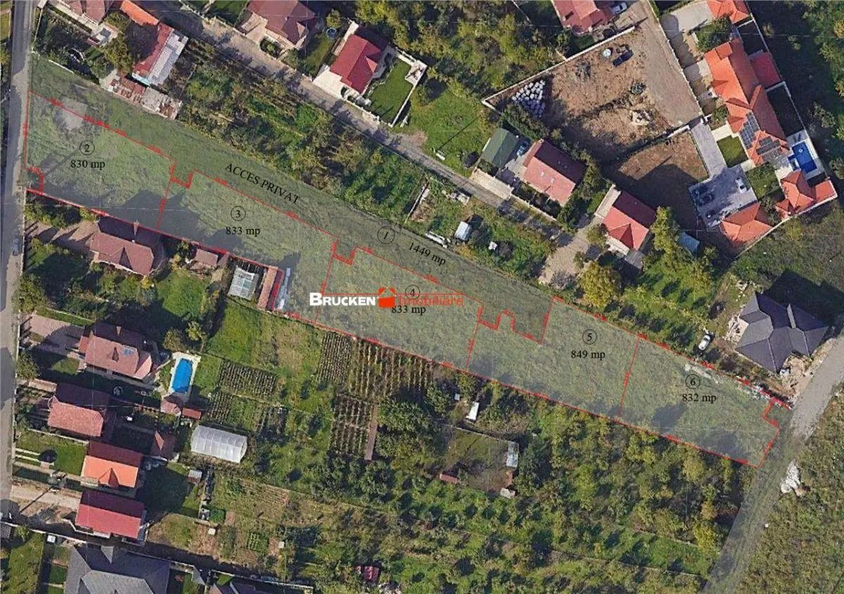 Teren intravilan pentru dezvoltare rezidentiala | 5.680 mp | front dublu | zona de case - foto 1