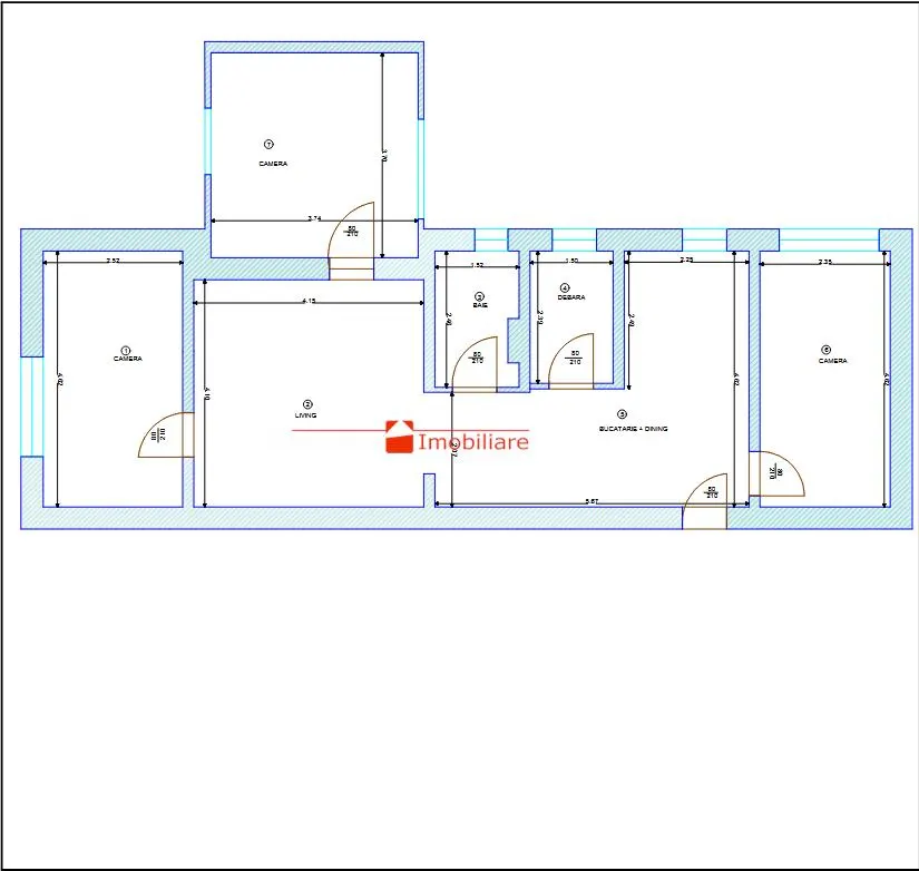 Apartament 4 camere | 76 mp utili | Etaj IV | Vedere spre Cris - foto 12