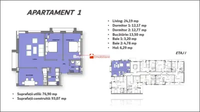 Un nou standard de confort urban - apartament cu 3 camere | Cantemir - foto 14