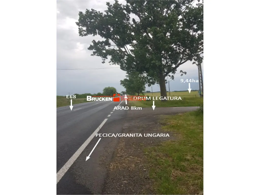 TEREN CU POTENTIAL INDUSTRIAL/ SERVICII | 9,44 HA | ARAD, PECICA - foto 5