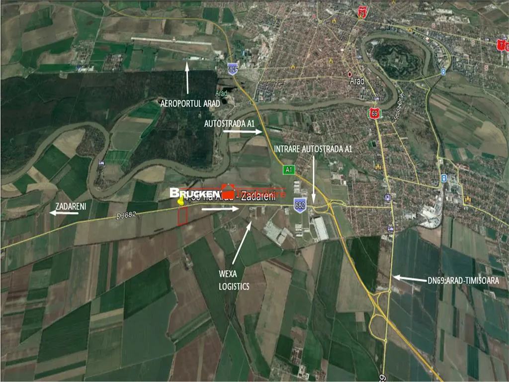 TEREN CU POTENTIAL INDUSTRIAL | 4,35 HA | ARAD, ZADARENI - foto 3