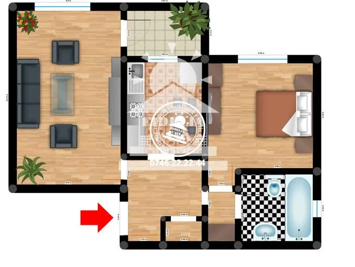 Apartament 2 camere  de vanzare  Dacia, - foto 8