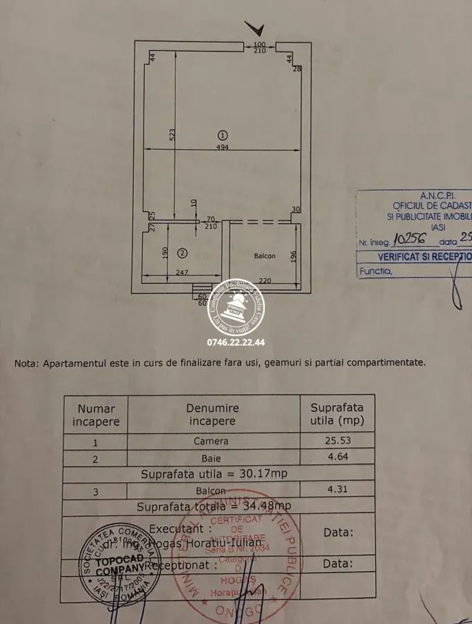 REPREZENTARE EXCLUSIVA! Studio premium de vanzare â€“ Centru - Palas | Investitie excelenta regim hotelier - foto 14