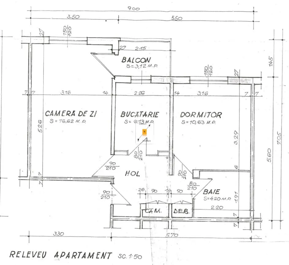 Apartament 2 camere zona Cantacuzino - foto 1