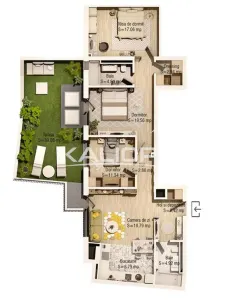 Apartament  PREMIUM I 4 camere I 98 mp I terasa 39 mp  I  zona Parcului Central - Cluj-Napoca