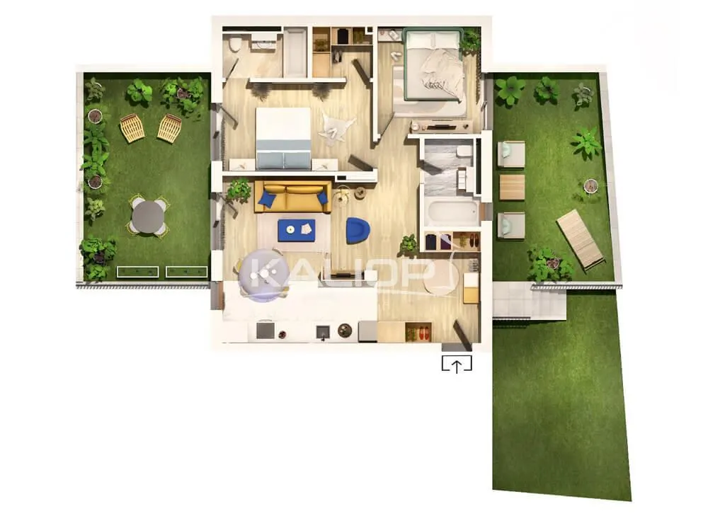 Apartament PREMIUM I 3 camere I 82 mp I Terasa 92 mp  I  zona Parcului Central - foto 1
