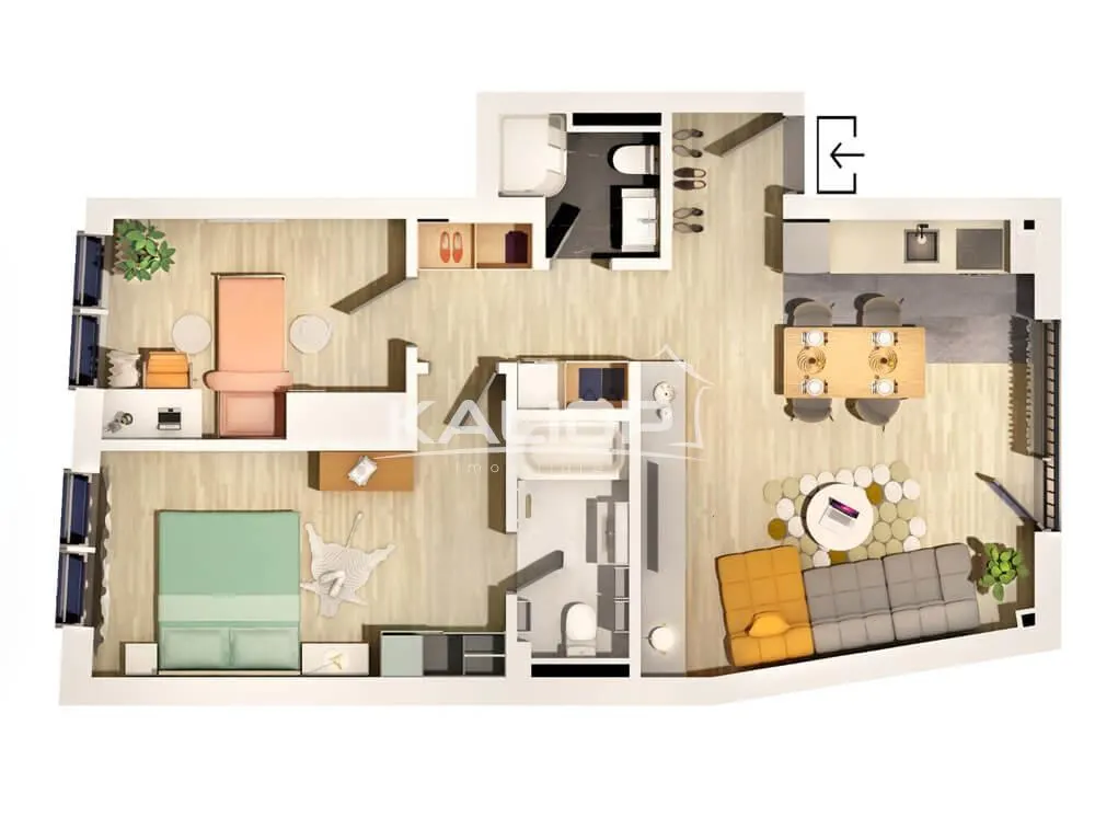 Apartament PREMIUM I 3 camere I 68.75 mp I zona Parcului Central - foto 2