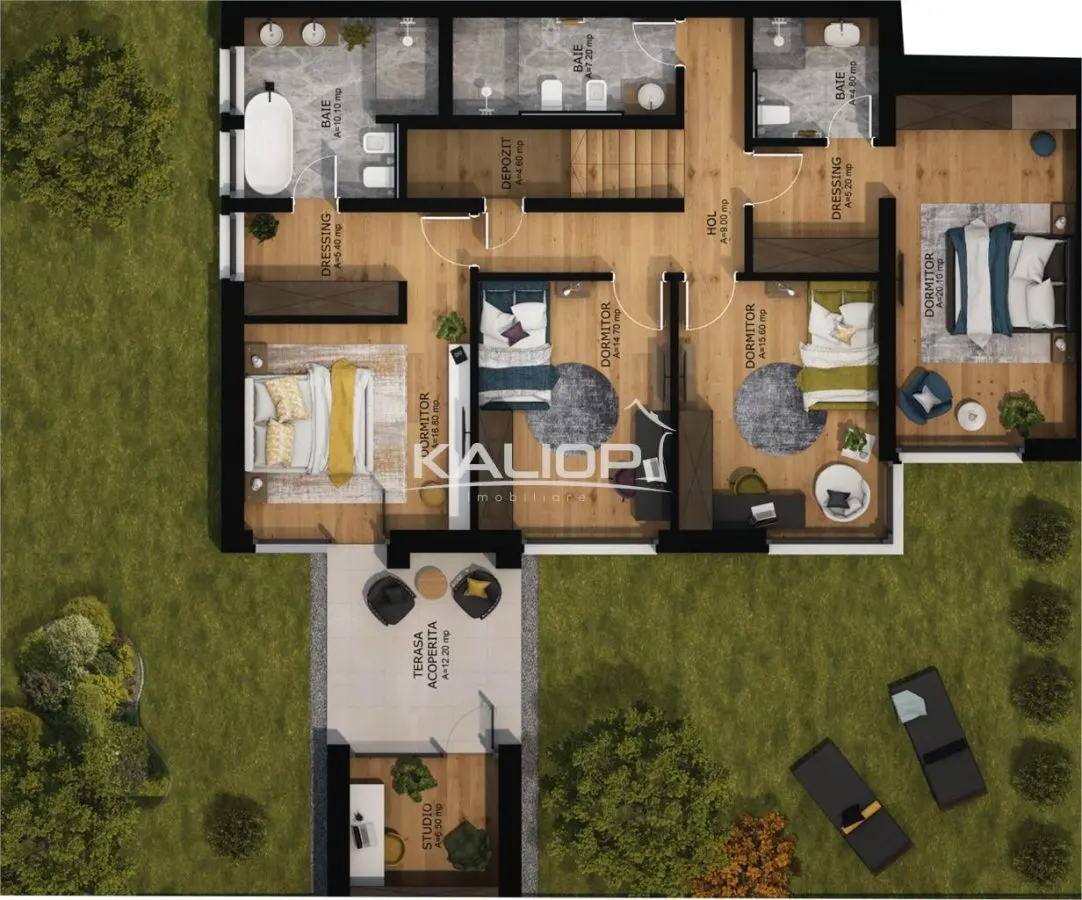 Vila de lux | 5 camere | acces la piscina si facilitati premium | Borhanci - foto 12
