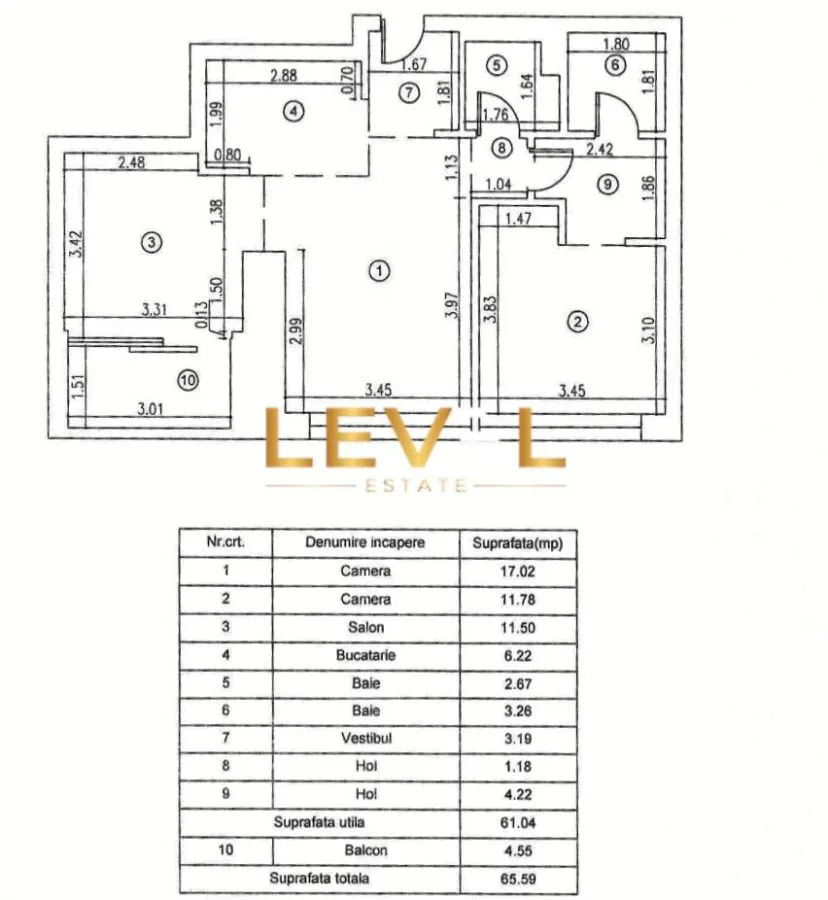 Apartament 2 camere + Birou de Vanzare | 2 Bai | Parcare inclusa - foto 14