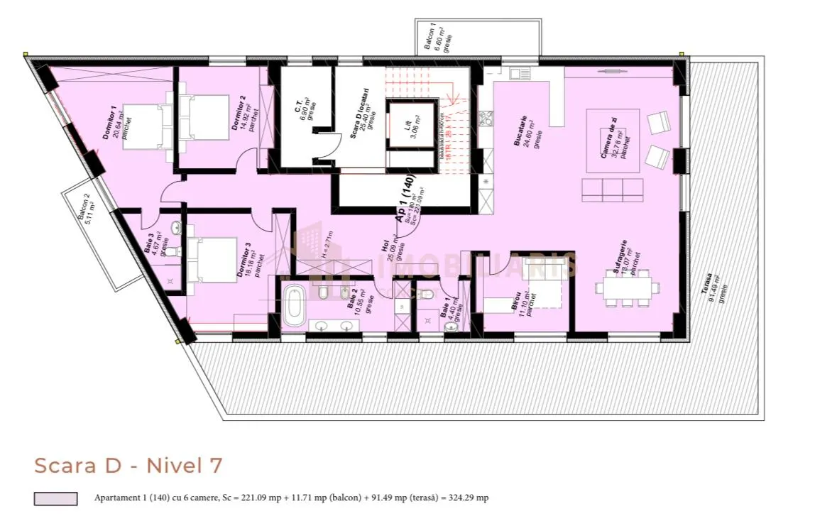 Apartament 6 camere, zona Centrala, Unirii - foto 4