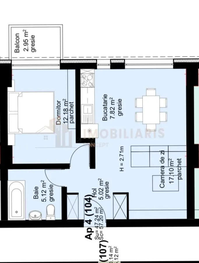 Apartament 2 camere, zona Centrala, Unirii - foto 4
