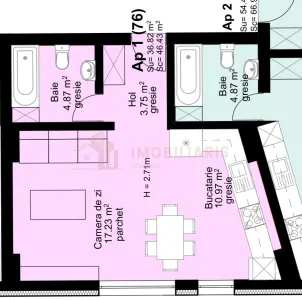 Apartament 1 camera, zona Centrala, Unirii - foto 6