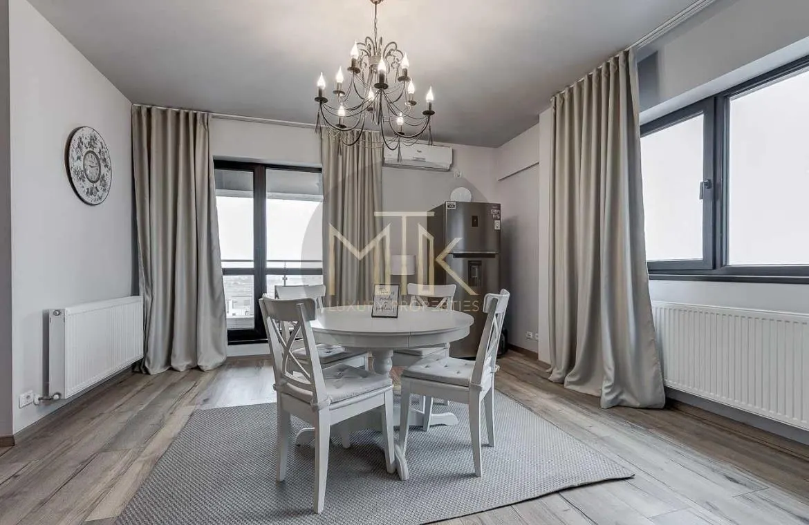 Apartament 3 camere, mobilat&utilat | Green Vista | SCOALA AMERICANA - Pipera - foto 3