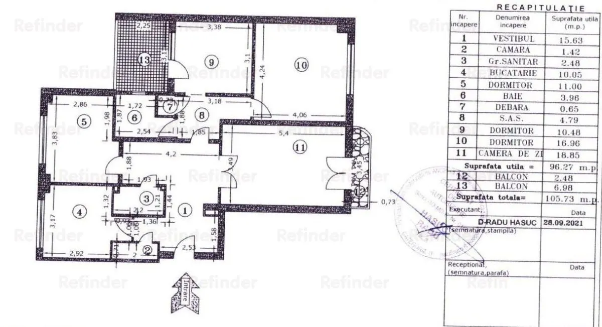 Vanzare apartament 4 camere | Unirii Fântâni | 105mp utili | etaj 1|8 | vedere la Fântâni | bloc 1991 | - foto 12