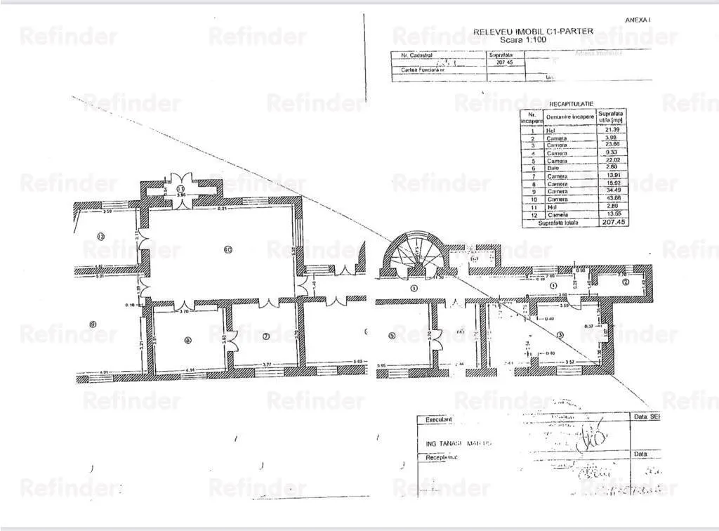 Vanzare casa + teren | Unirii - Cartier Evreiesc | teren 566 mp | necesita renovare | - foto 14