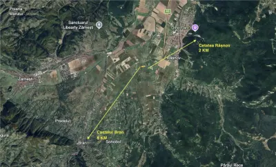 Investitie: 1 Ha Teren intre Rasnov si Bran, Panorama Bucegi - Rasnov