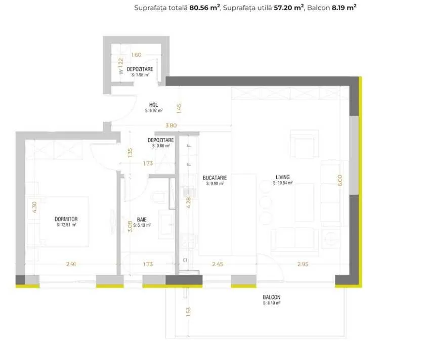 Apartament 2 camere Urban Plaza - foto 7