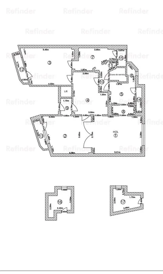 Inchiriere apartament 3 camere superb | oferta unica | Bd  Carol | Calea Mosilor | 113mp utili | etaj 2 | renovat | mob si utilat |fara risc seismic | - foto 22