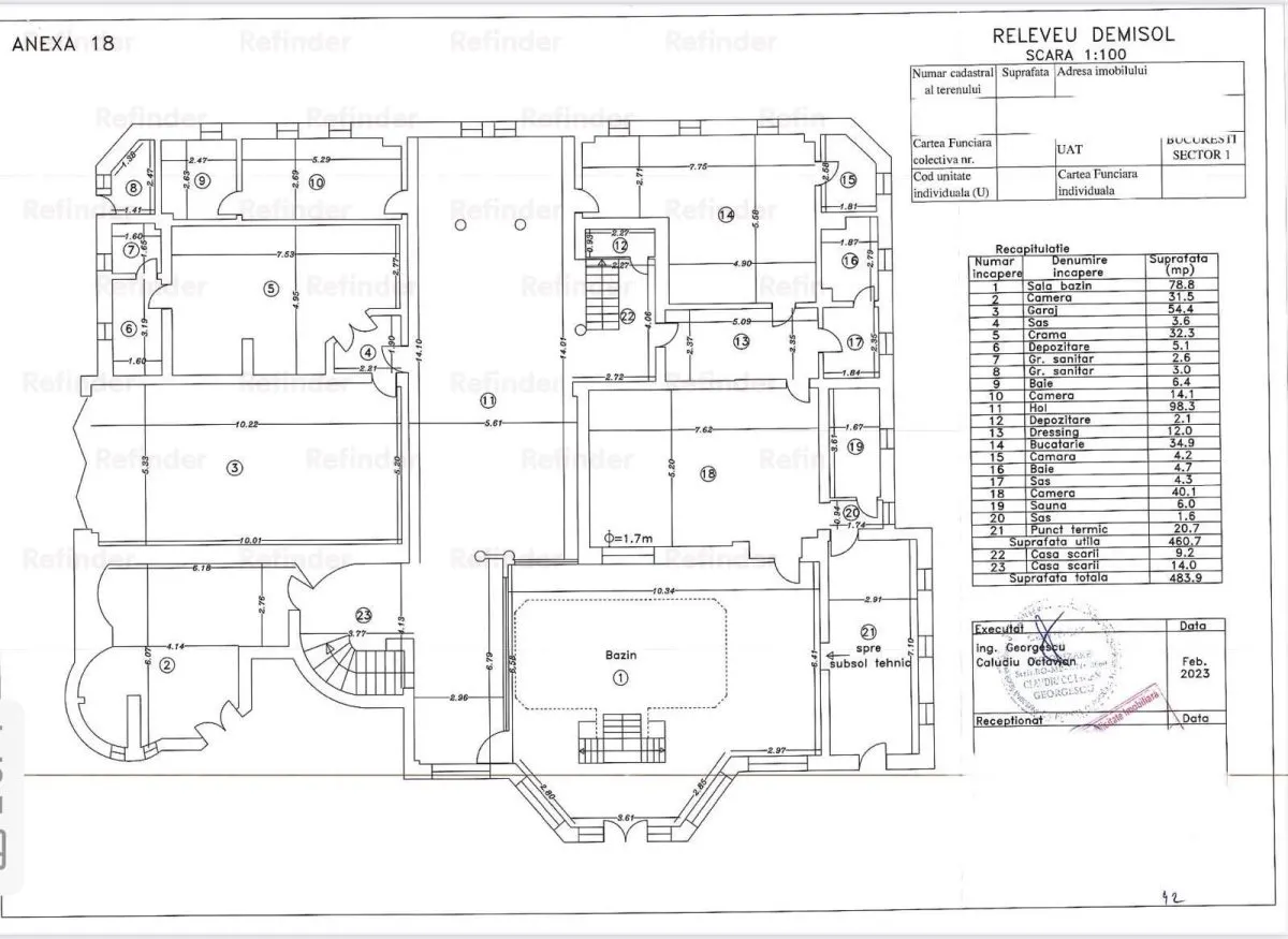 Vanzare vila lux D+P+E teren 3718 mp | piscina interioara si exterioara | Baneasa - Sisesti - Romatsa - foto 12
