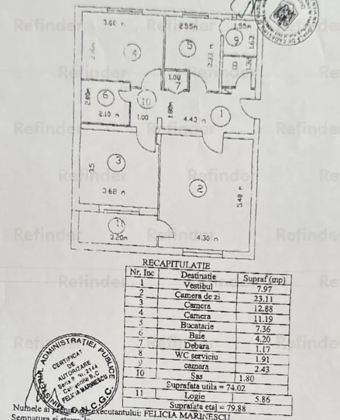 vanzare apartament 3 camere | Piata Unirii | etaj 5/7 | decomandat | 80mp utili | recent renovat | - foto 25