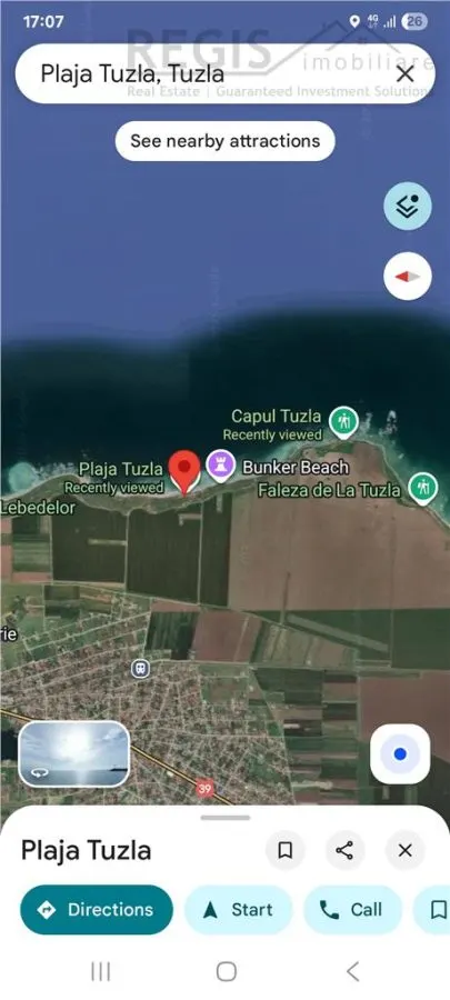 Teren extravilan in prima linie a plajei Tuzla - foto 2