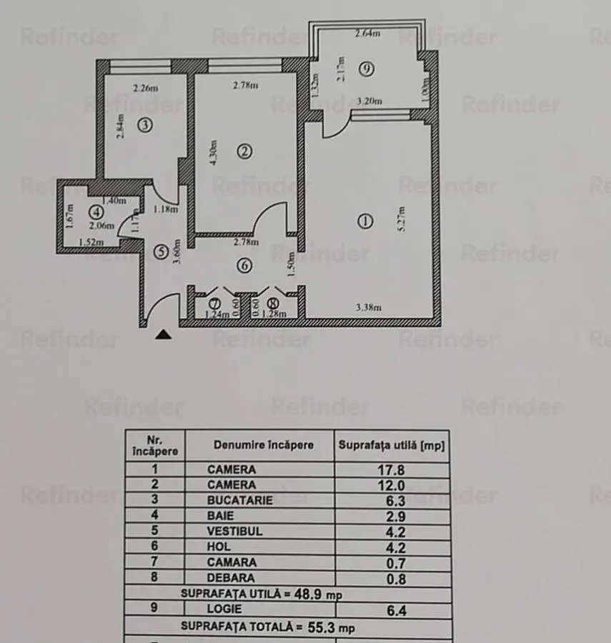 Vanzare apartament 2 camere | Titan | Scoala Hamburg | intrare parc IOR | etaj 1/10 | renovat total nou | 56mp utili | mobilat si utilat  lux | - foto 12