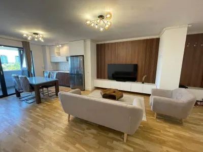 vanzare apartament lux 2 camere | Barbu Vacarescu | 60mp utili | etaj 7 | mobilat, utilat, loc parcare subteran | - Bucuresti