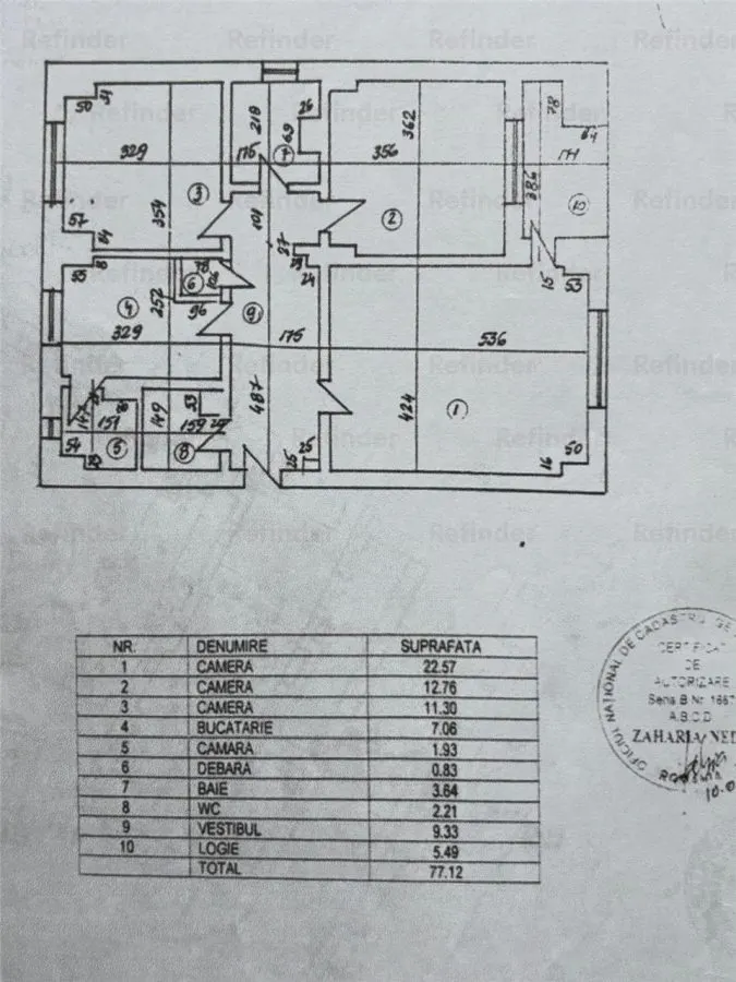 Vanzare apartament 3 camere | Unirii | Nerva Traian | bl monolit stradal | centrala termica | etaj 8 | - foto 10