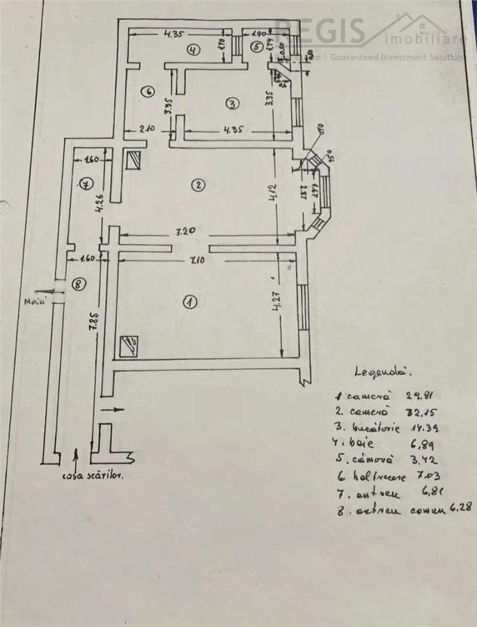 Apartament  clasic de doua camere zona Centrul Istoric - foto 12