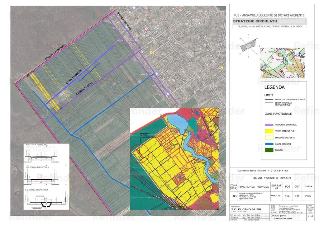 VANZARE TEREN INTRAVILAN  | BUFTEA | loturi pt case de 500 mp ( ultimile disponibile )| din str Fagaras pana la padure | certificat de urbanism | - foto 5