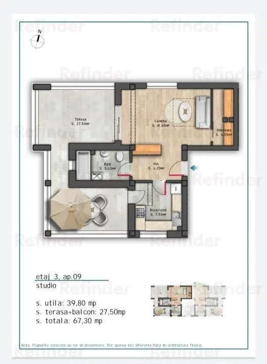 vanzare apartament 2 camere,  metrou Nicolae Grigorescu, bloc 2025 in constructie, etaj 1/3, decomandat, 52 mp utili, balcon - foto 14