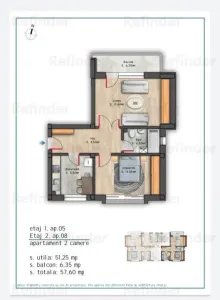 vanzare apartament 2 camere,  metrou Nicolae Grigorescu, bloc 2025 in constructie, etaj 1/3, decomandat, 52 mp utili, balcon - foto 9