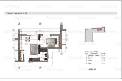vanzare apartament 2 camere,  Nicolae Grigorescu, bloc 2025 in constructie,  etaj 1/3, decomandat, 52 mp utili, balcon, finisaje premium. - foto 8