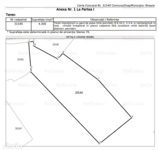 Teren intravilan construibil Breaza, 4300mp, curent, canalizare pe teren, gazele la gard,  pomi fructiferi, priveli?te superb? - foto 5